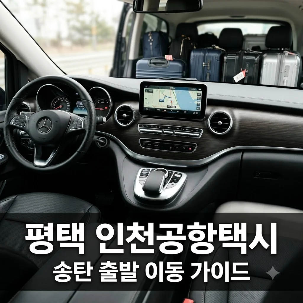 평택 인천공항택시 송탄 출발 오전 이동 요금 및 대형승합택시 예약 꿀팁