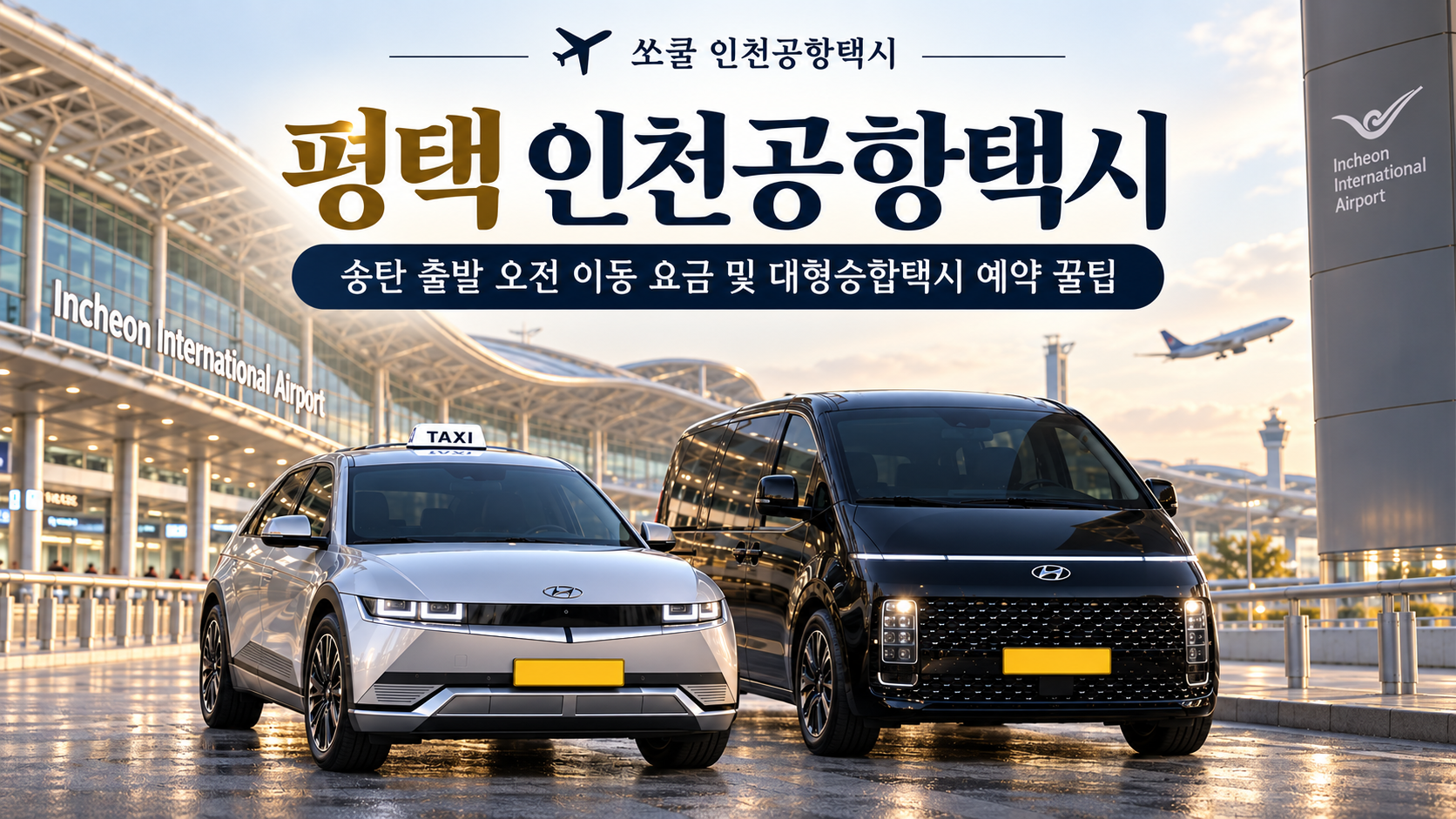평택 인천공항택시 송탄 출발 오전 이동 요금 및 대형승합택시 예약 꿀팁