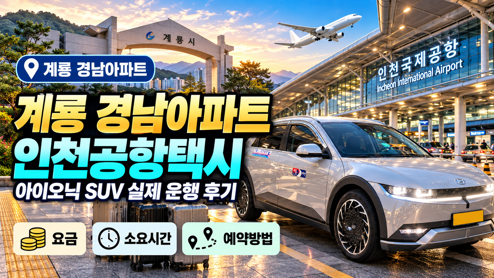 계룡 경남아파트 인천공항택시, 아이오닉 SUV 실제 운행 후기
