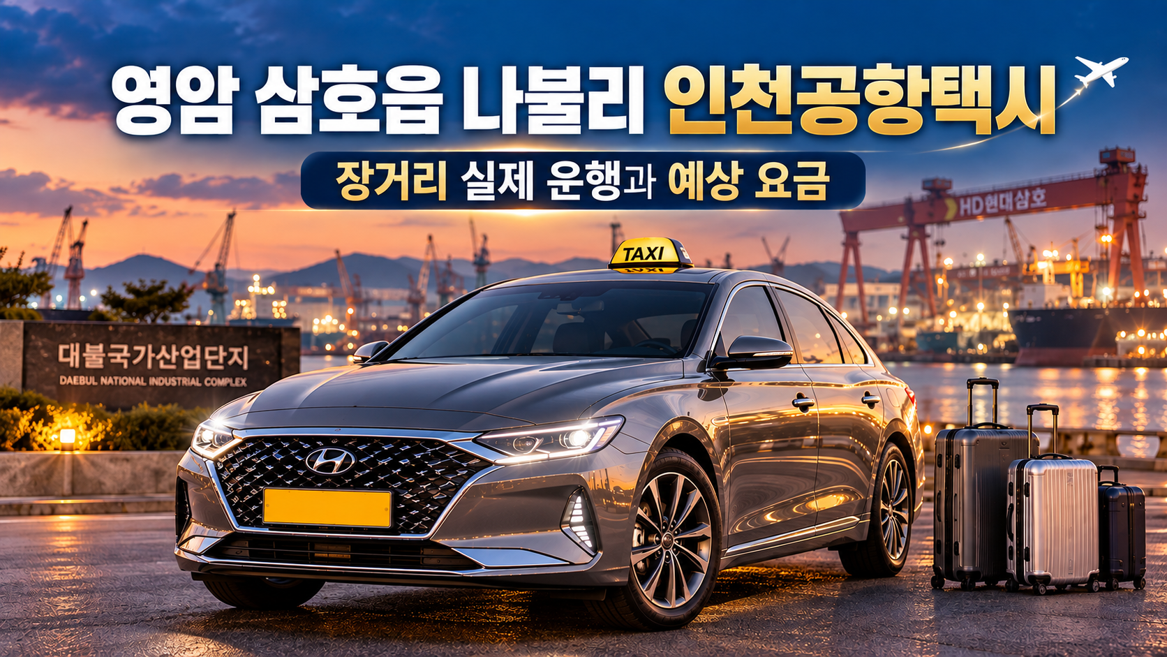 영암 삼호읍 나불리 인천공항택시, 장거리 실제 운행과 예상 요금